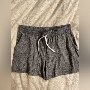 NWOT Women’s Grey Soft Elastic Shorts Zipper Pocket Drawstring